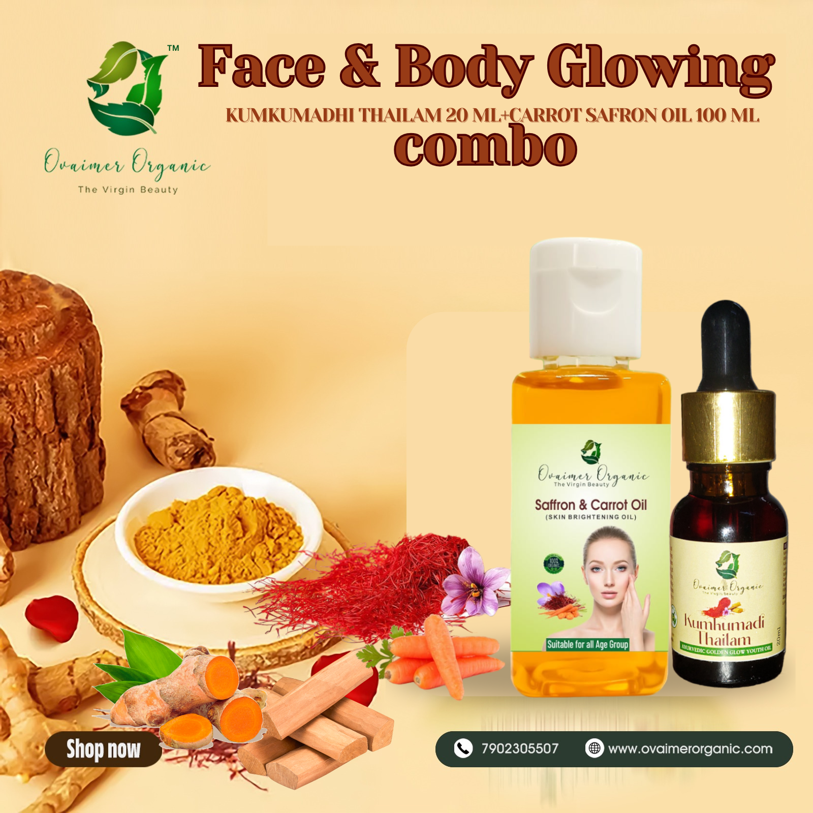 Kumkumadhi Thailam & Carrot Oil Offers